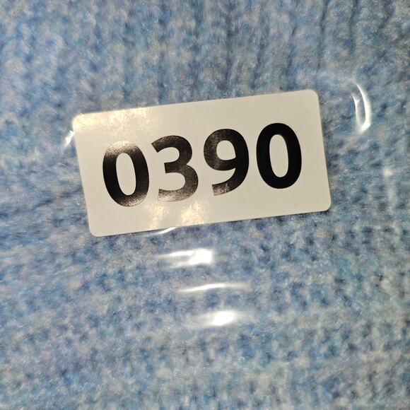 Ava & Viv Heathered Blue V-Neck Boxy Oversized Cozy Sweater Ribbed Knit XXL - Picture 7 of 7